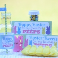 Easter Peeps Treats with {FREE} Printables and Cut File